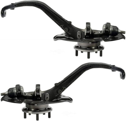 Solidspare Front Steering Knuckles & Wheel Hub Bearings for 2009 2010-2012 Honda Accord TSX
