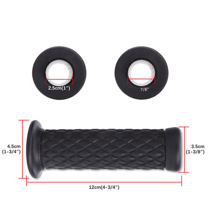 Solidspare Motorcycle Hand Grips Bar End Handlebar Gel For Cafe Racer Dirt Bike ATV 7/8"