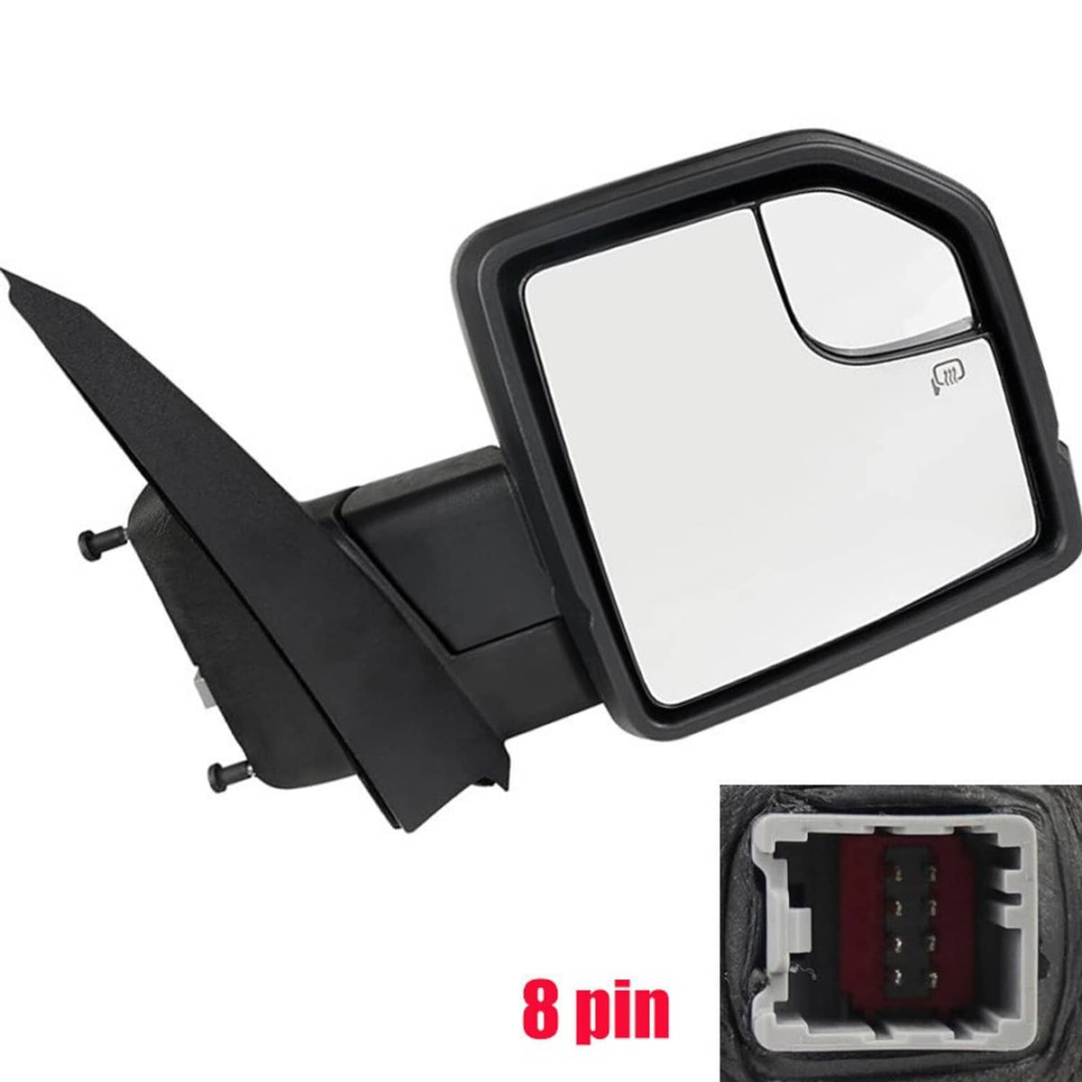 Solidspare New Passenger Right Side Door Mirror Power w/Lamp FL3Z17682CB For 2015-2020 Ford