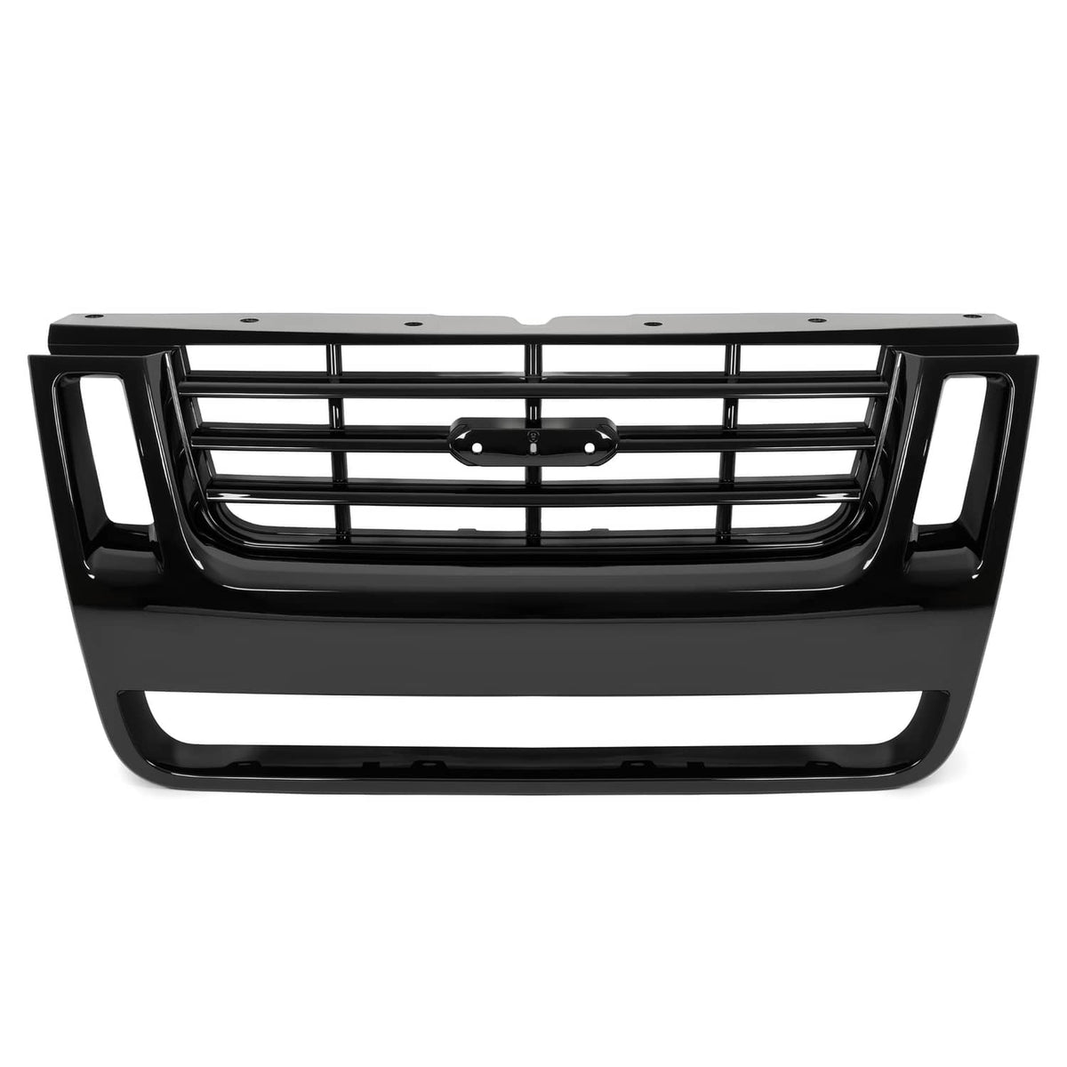Solid Spare For Ford Explorer Sport Trac 2006-2010 Black Front Radiator Grille Assembly