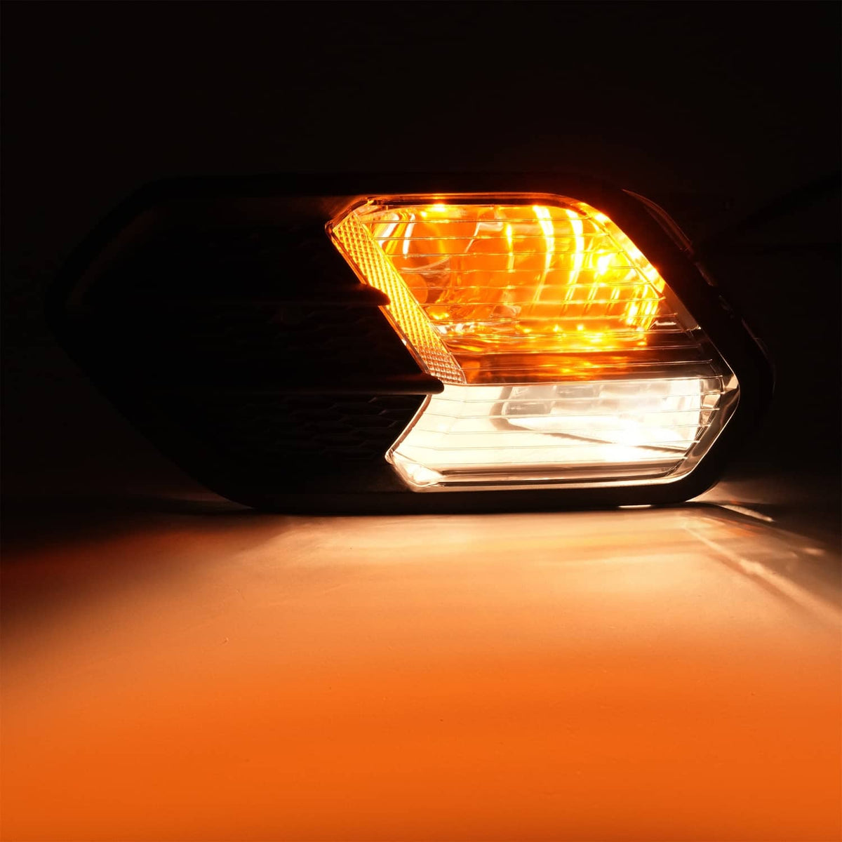 Solid Spare For 2017-2019 Ford Escape Kuga Pair Driving Fog Lights Turn Signal Lamps w/Cover