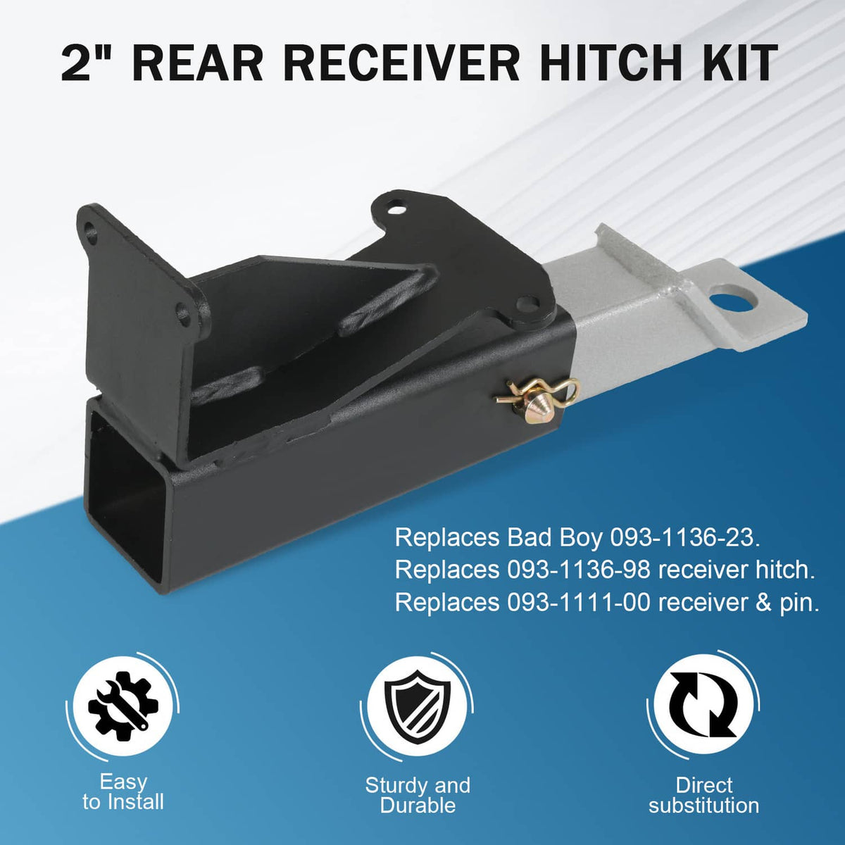 Solidspare FOR Bad Boy 093-1136-23 hitch 093-1136-98 & 093-1111-00 Maverick hitch