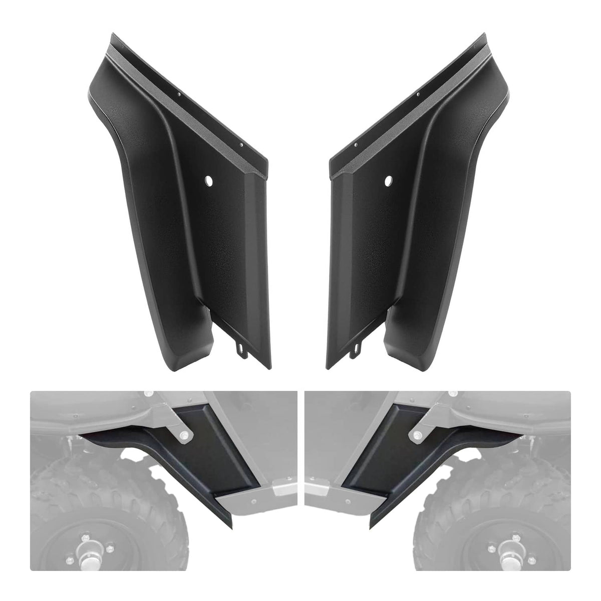 Solidspare Golf Cart Front Fender Flare Set For EZGO ST MPT Workhorse 1999-2013 Models