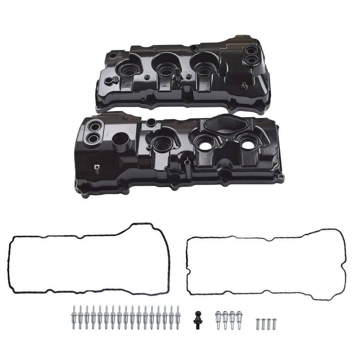Solidspare Left & Right Valve Cover + Gasket For 15-17 Lincoln Navigator 3.5L Turbocharged