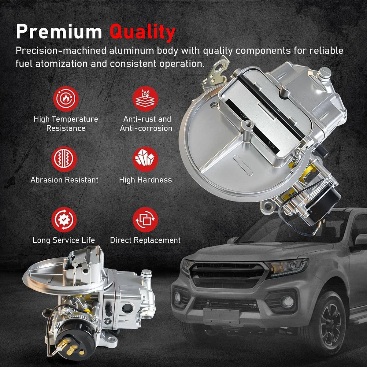 Solidspare 2BBL Carburetor 500 CFM Electric Choke For Holley Street Avenger 2300 #0-80500