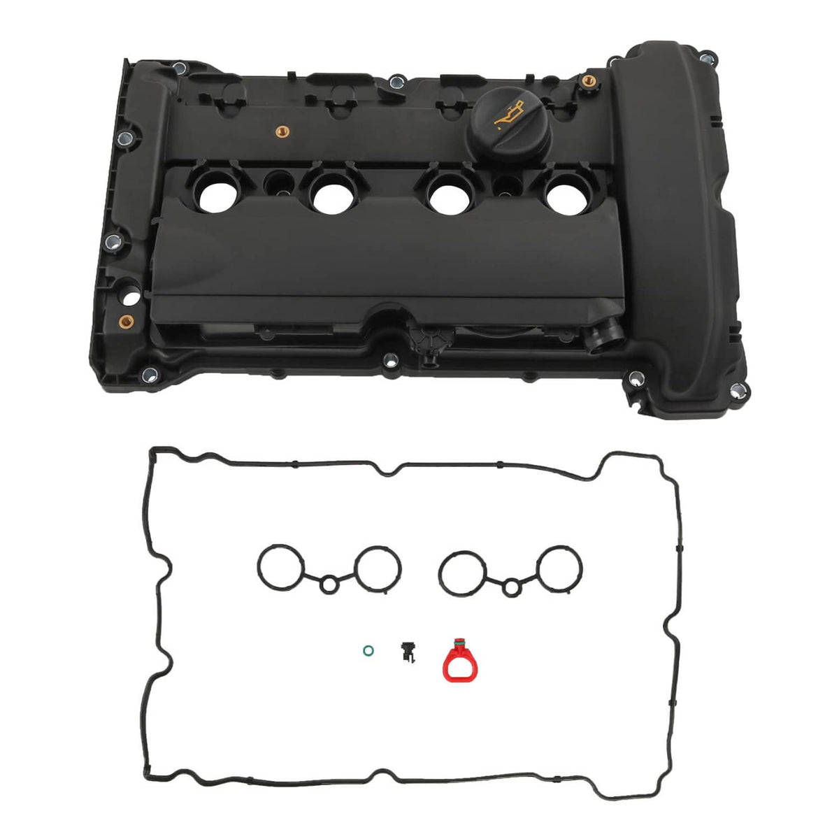 Solidspare VALVE COVER WITH GASKET FOR 2007-2012 MINI COOPER S/JCW R55 R56 R57 R60 1.6L N14