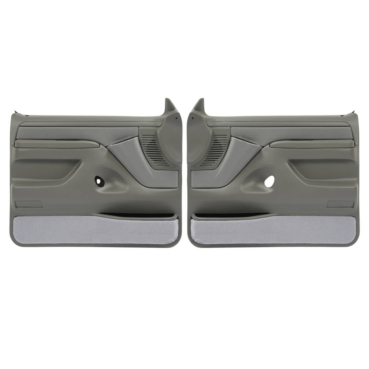 Solid Spare For 1992-1997 Bronco F-150 F-250 F-350 Inner Door Panels Gray 2Dr Left&Right