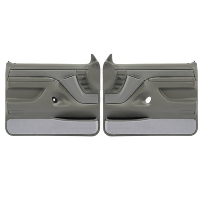 Solid Spare For 1992-1997 Bronco F-150 F-250 F-350 Inner Door Panels Gray 2Dr Left&Right