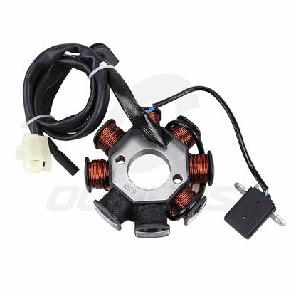Solidspare For GY6 50cc 110cc 125cc 150cc Moped Scooter ATV Magneto Stator 8 Pole Coil