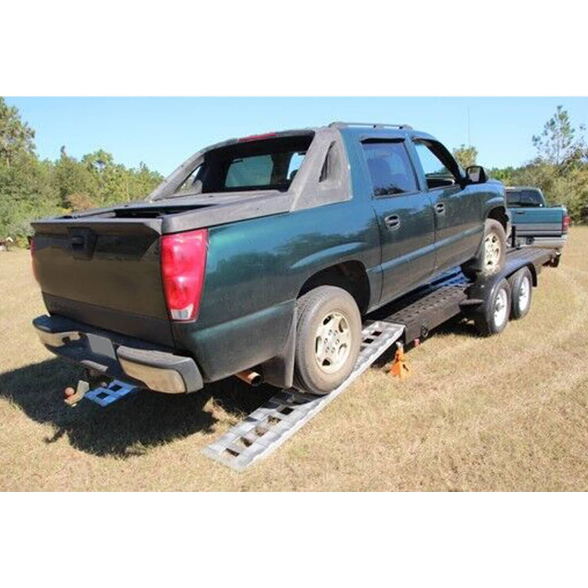 Solidspare 2Pcs 80"×15" 6000Lbs Car Trailer Ramps Truck Hook End Knife 1 Pair, Aluminum