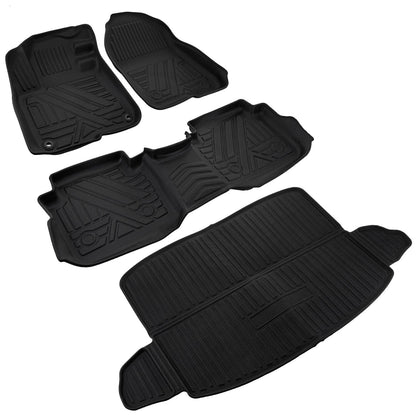 Solidspare All Weather Floor Mats Liners Set for 2017-2022 Honda CR-V 3D Molded TPE Rubber