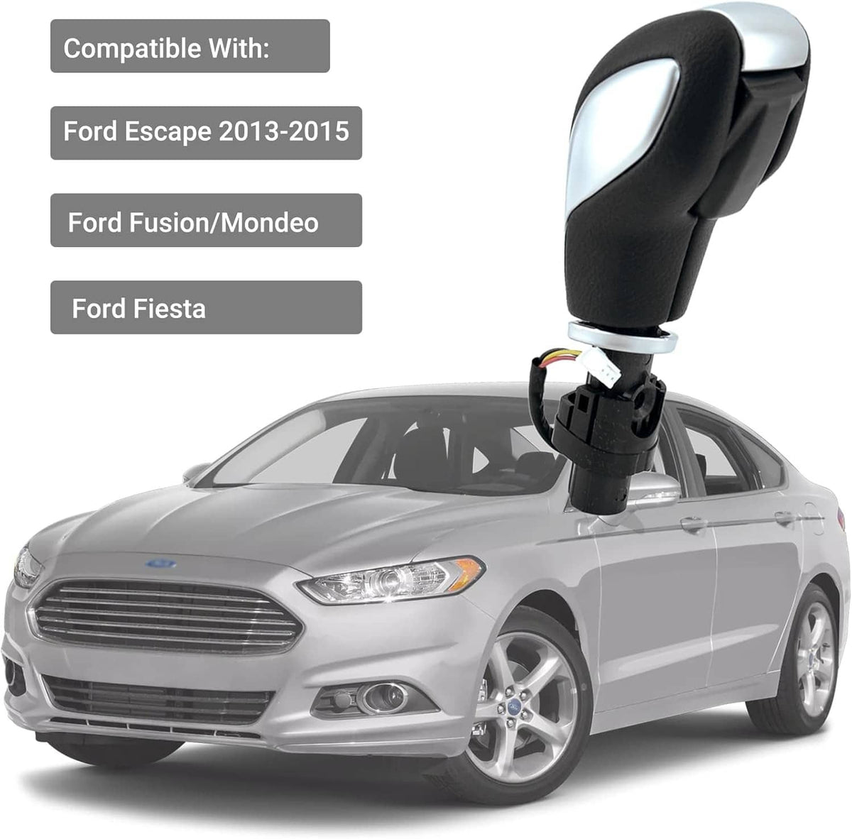 Solidspare New Gear Shift Knob Shifter Lever Automatic Transmission For Ford Escape Fusion