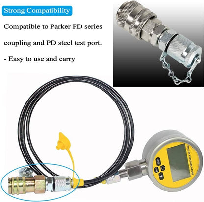Solid Spare Hydraulic Pressure Test Coupling Kit Connecting Quick for PD Series Coupler