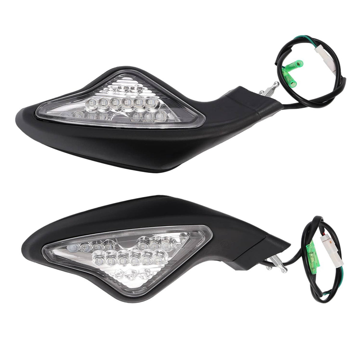 Solidspare Rear View Mirrors with Turn Signals For Ducati 848 EVO 08-13 1098 1098S 07-09
