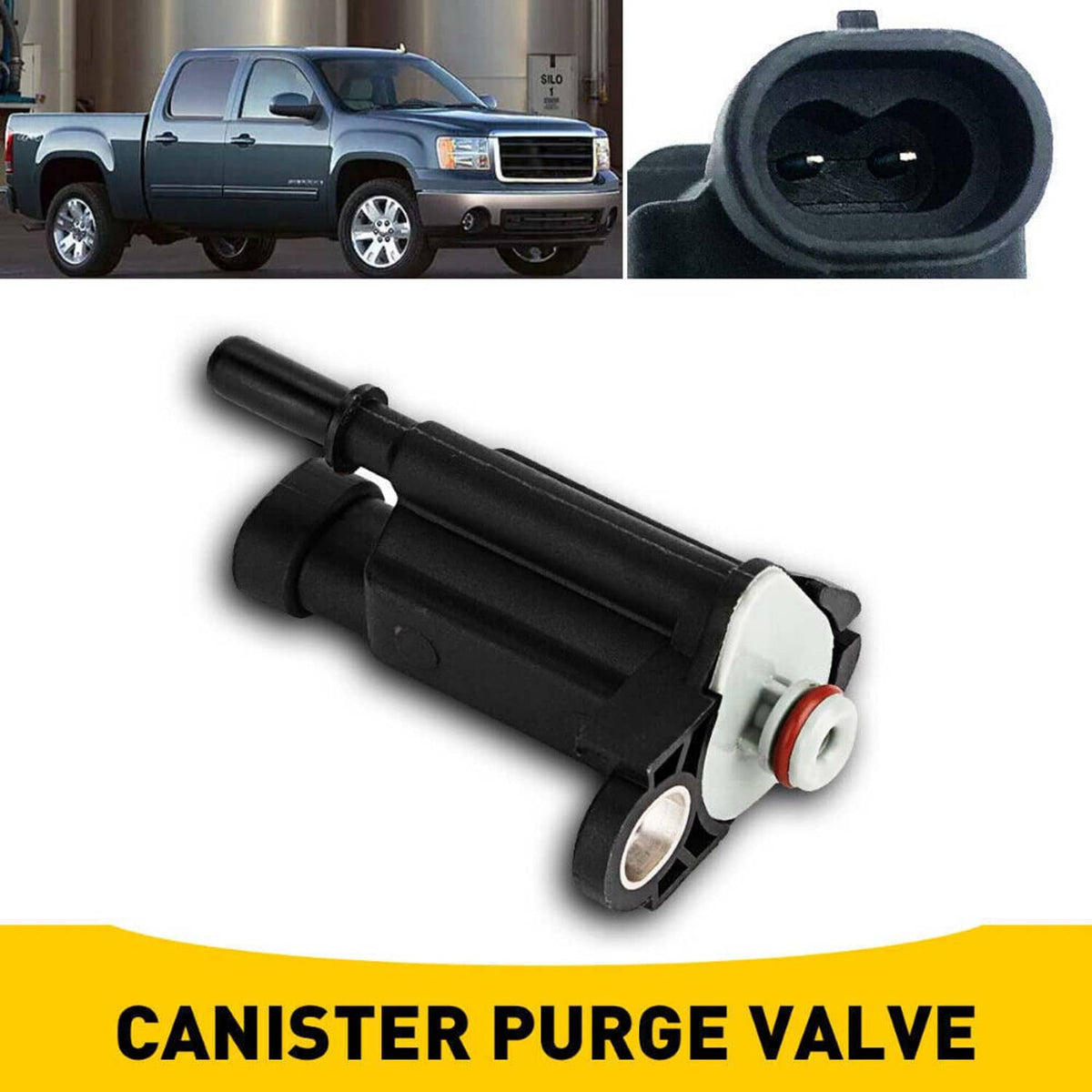 Solidspare EVAP Vapor Canister Purge Solenoid Valve For Cadillac Chevy Silverado GMC Sierra