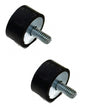 (2) Rubber Floorboard Footwell Mounts 1/4-20 Course Bolt for Polaris 5411548 ATV