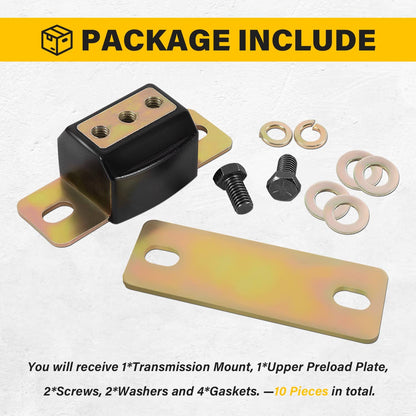 Solidspare 3.1108G Transmission Mount Kit fits GM RWD Cars and 2WD Trucks TH350 TH400 700R4
