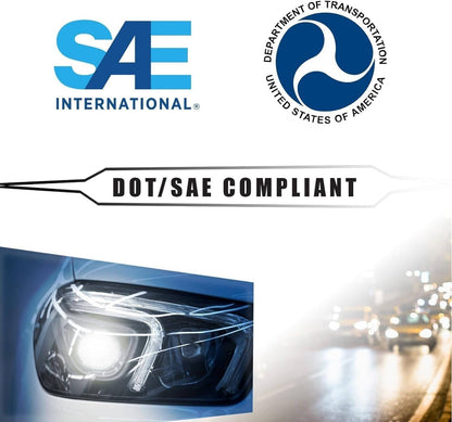 Solidspare New For 2021-2023 Nissan Rogue Chrome LED Headlights Headlamps Pair Left+Right
