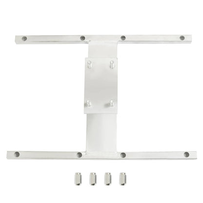 Solidspare Aluminum H-Mount Trailer Spare Tire Carrier For 6-Lug Wheels w/Mounting Hardware
