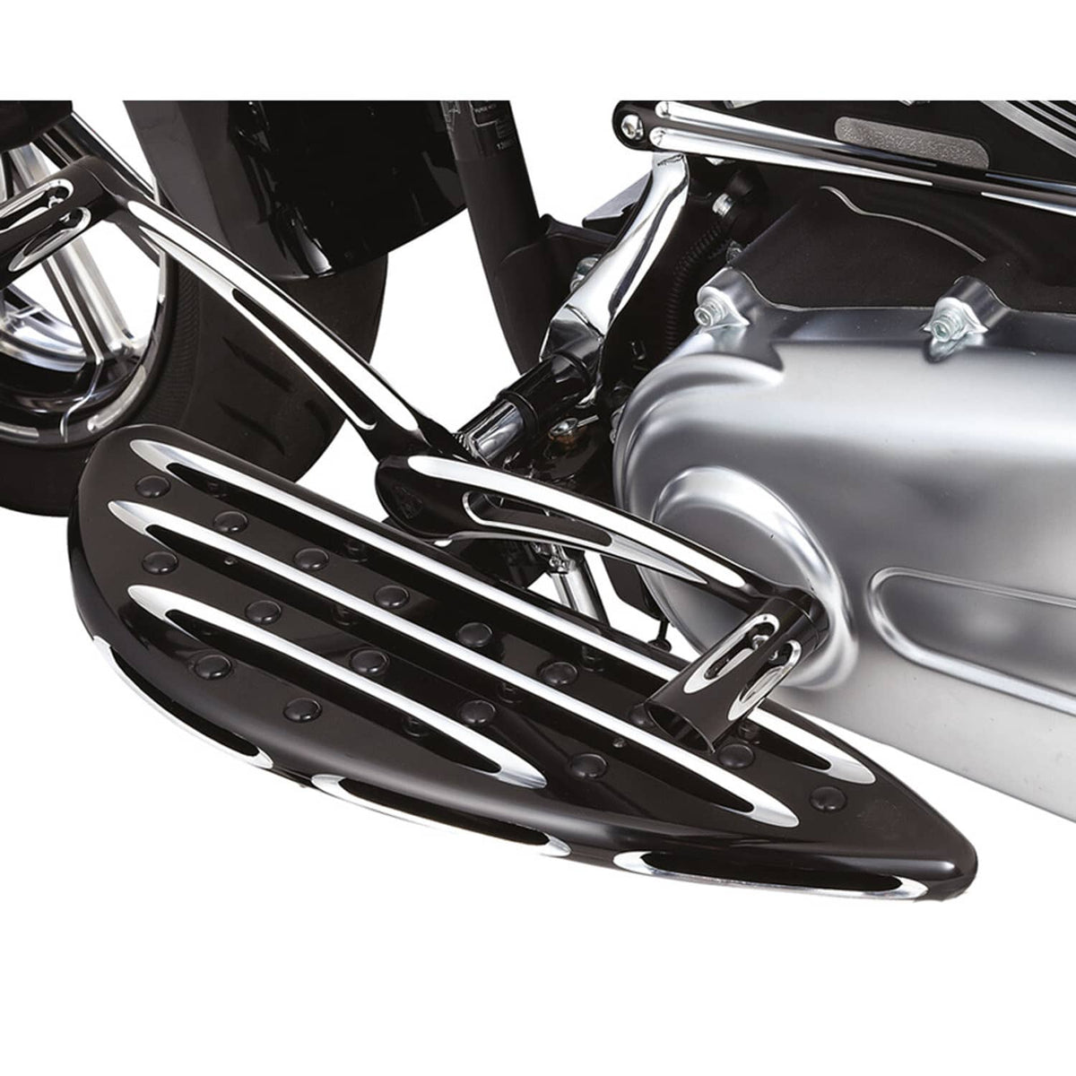 Solidspare CNC Stretched Floorboards Foot Boards For Harley Touring Softail Dyna Standard