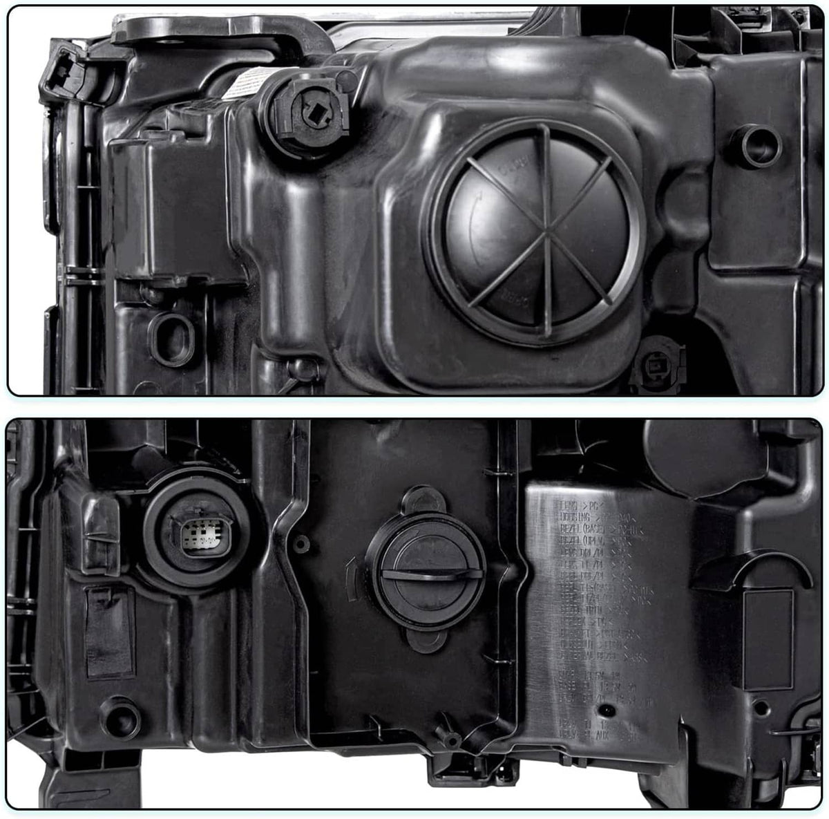 Solidspare Headlights Driver & Passenger Side For 16-18 Chevy Silverado HID/Xenon Headlamps