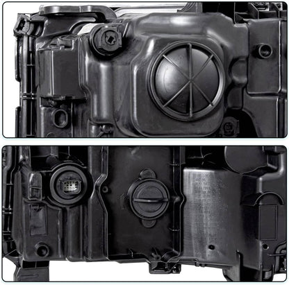 Solidspare Headlights Driver & Passenger Side For 16-18 Chevy Silverado HID/Xenon Headlamps