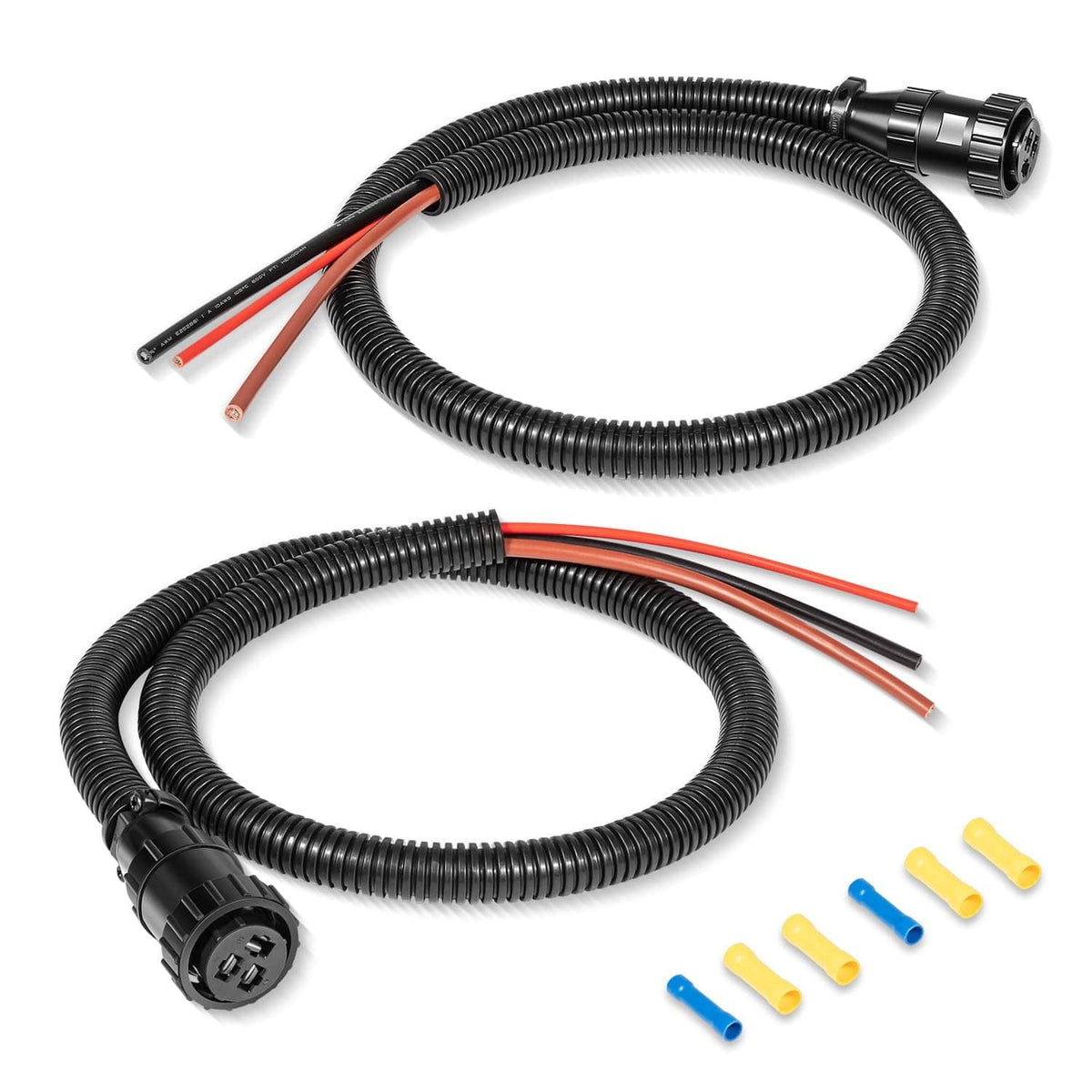 Solidspare 2Pcs 3 Pin Auxiliary Power Connector Kit 187103A1 Replace 86511459 RE37651 AP459