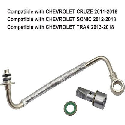 Solidspare Turbo Oil Feed Pipe Tube 625829 For 2011-2018 Chevy Cruze 1.4 55592600 25198546