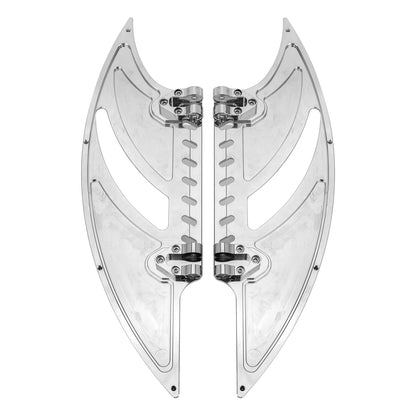 Solidspare Front Rear FloorBoard Footboards For Harley Touring Street Glide Softail Deluxe