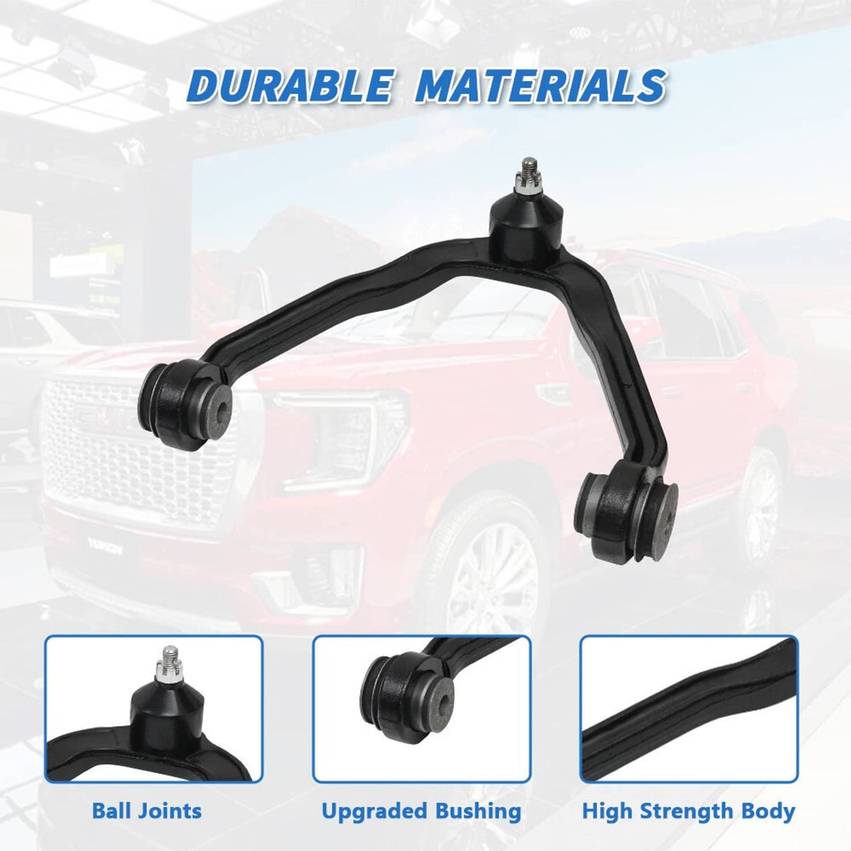Solidspare Upper Front Control Arm Ball Joints Tie Rods For Chevy Tahoe GMC Yukon Escalade