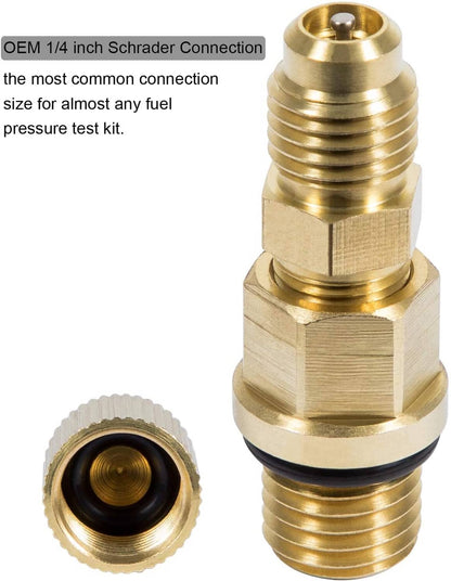 Solid Spare 6.0L Powerstroke Fuel Pressure Test Fitting Adapter for 2003-2010 Ford Diesel