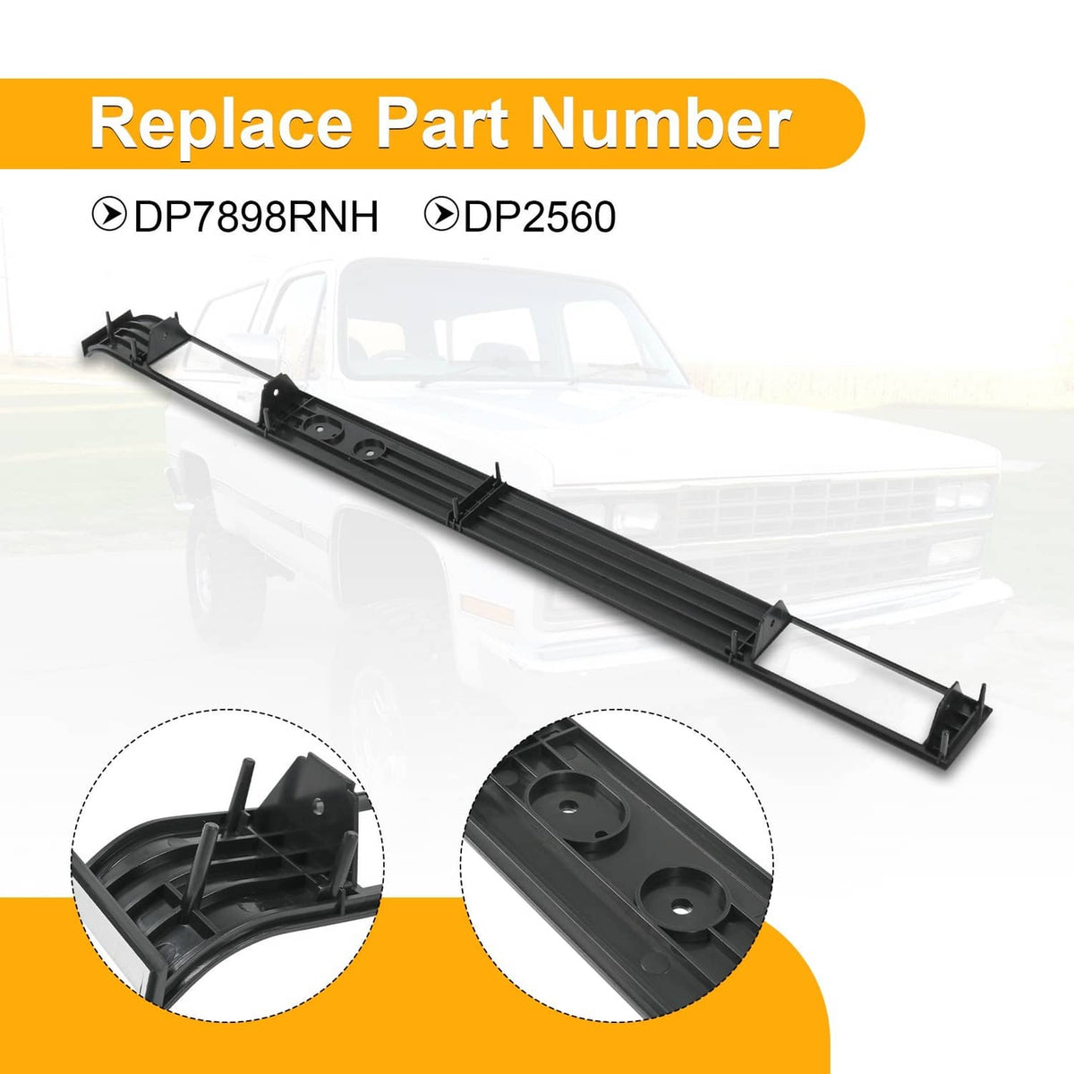 Solidspare Aluminum Dash AC Vent Plate Brushed For 1981-1987 Chevy silverado pickup truck
