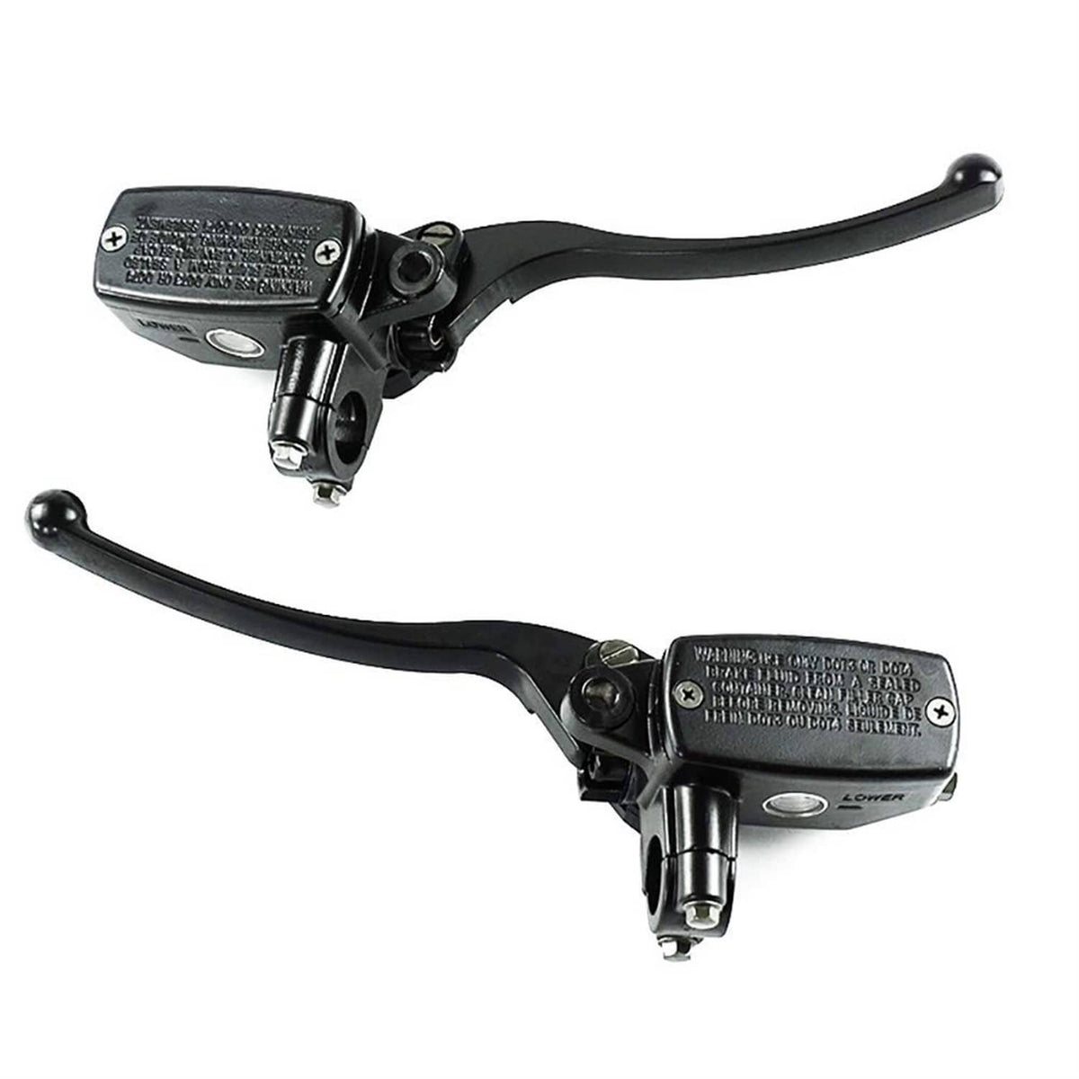 Solidspare 7/8" Motorcycle Handlebar Hydraulic Brake Clutch Master Cylinder Lever (Black)