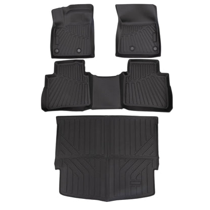 Solidspare For 2021-2025 2024 Nissan Rogue Front Floor Mats and Rear Cargo Liner  Full Set