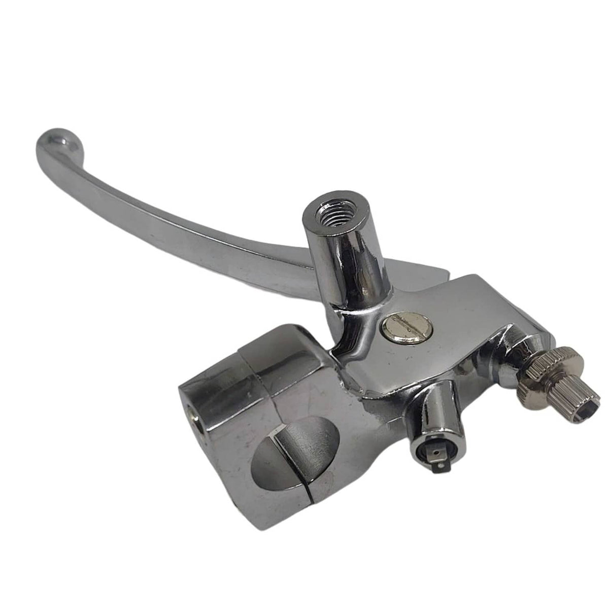 Solidspare US 1" Motorcycle Handlebar Hydraulic Brake Master Cylinder Clutch Lever Chrome