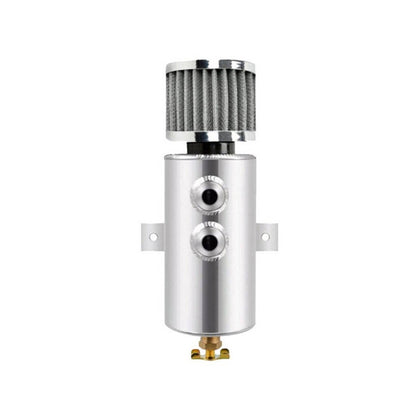 Solidspare 750ml 10AN Oil Catch Can Reservoir Tank & Breather Filter Baffled Kit Aluminum