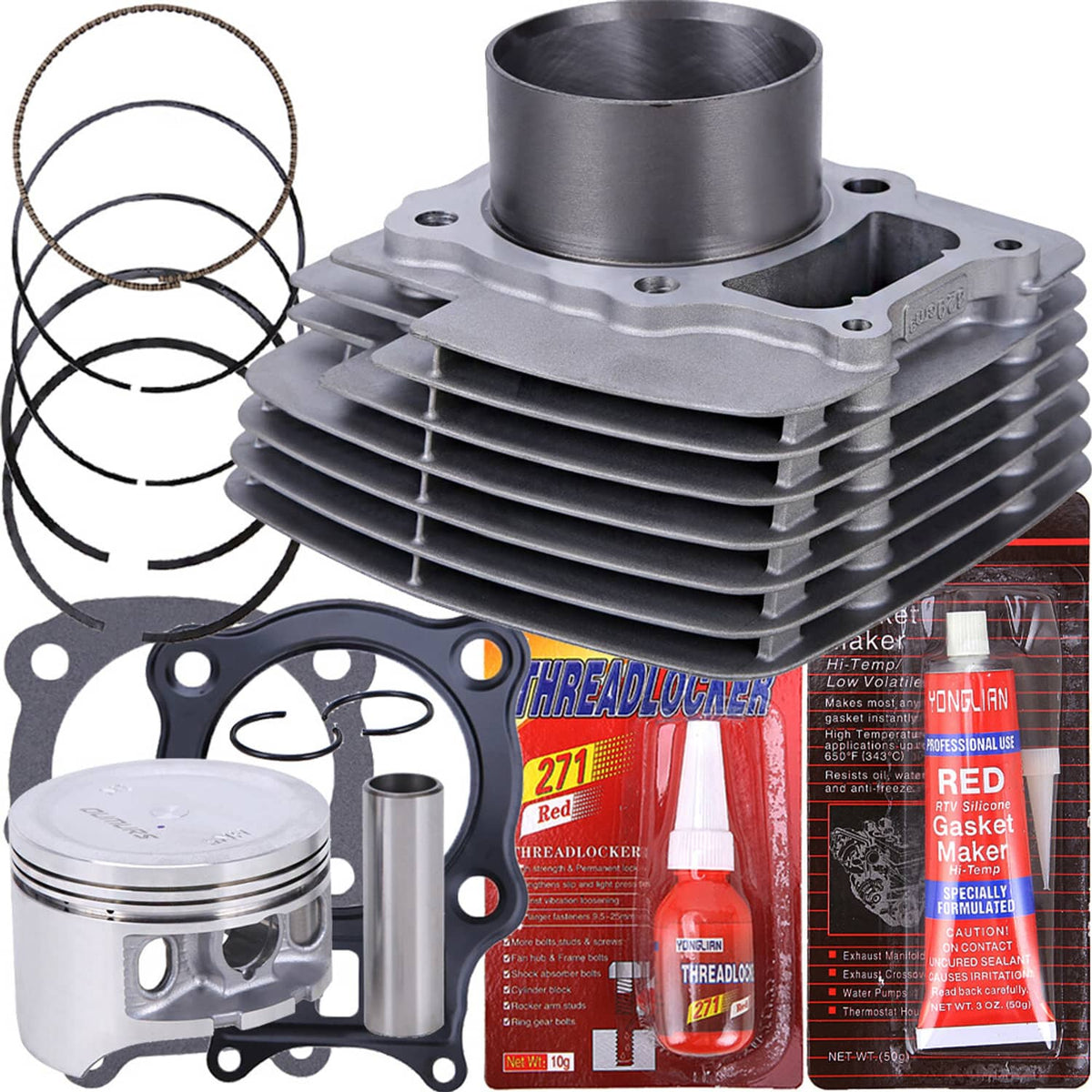 Solidspare For 00-06 Honda Rancher TRX350 4x4 Cylinder Piston Gasket Top End Rebuild Kit