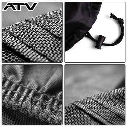 Solidspare ATV Cover Heavy Duty Marine Grade Fabric Quad Cover For Kawasaki Premium Black