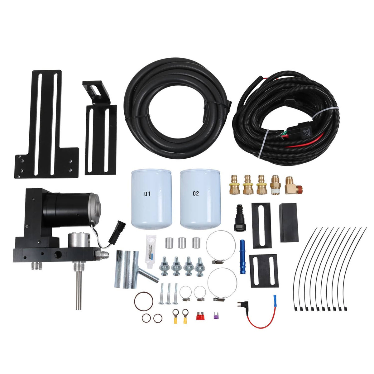 Solidspare 165GPH Diesel Fuel Lift Pump System TSC10165G FIT 01-10 Chevy GMC Duramax 6.6L