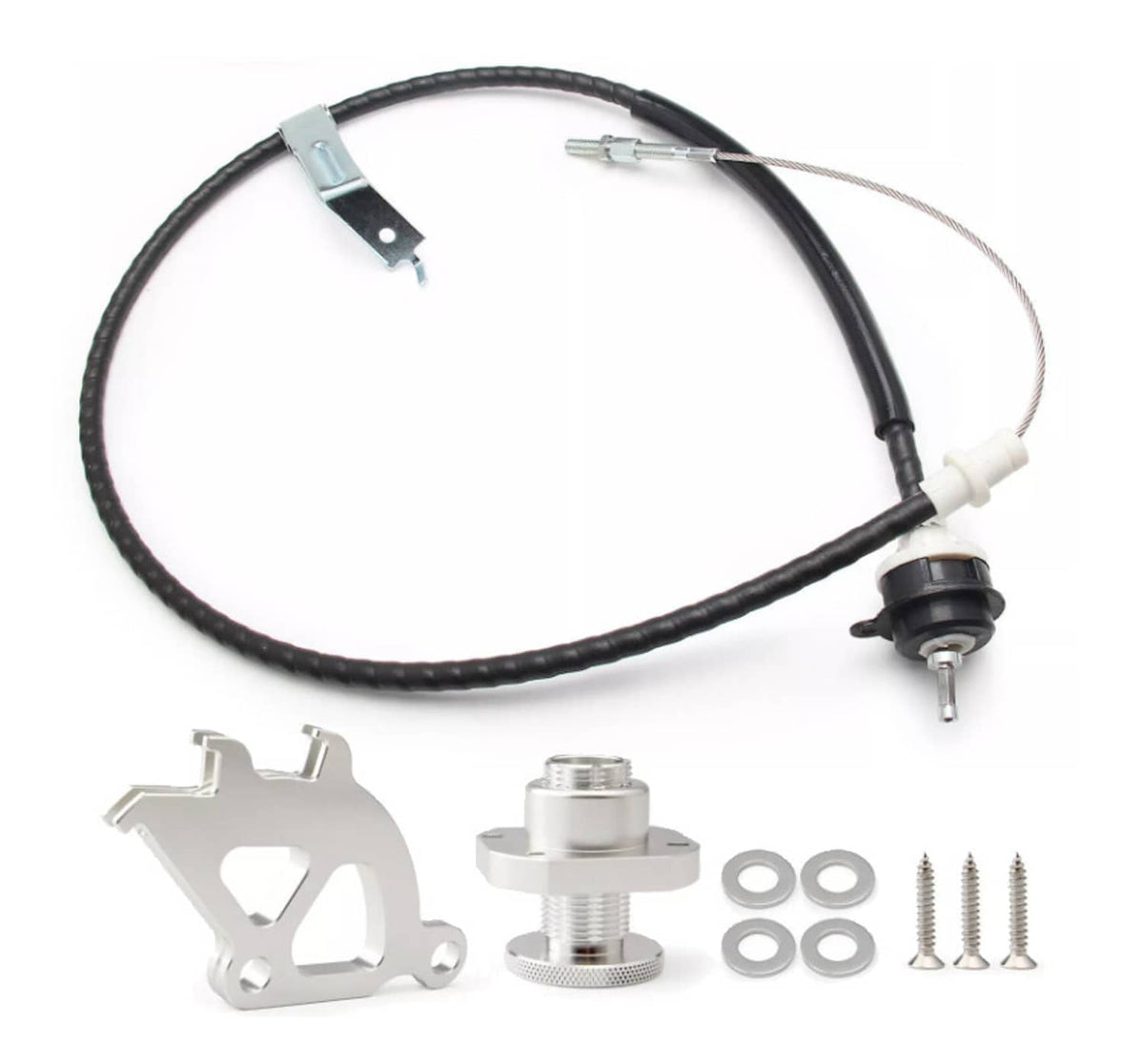 Solidspare Adjustable Clutch Cable Quadrant and Firewall Adjuster Kit For 1979-1995 Mustang