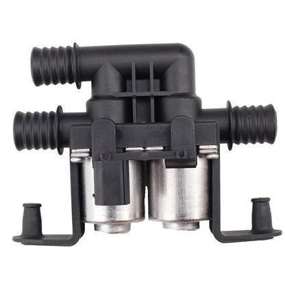Solidspare Black Heater Control Water Valve 64116910544 For 2003-2017 BMW E53 E70 E71 X5 X6
