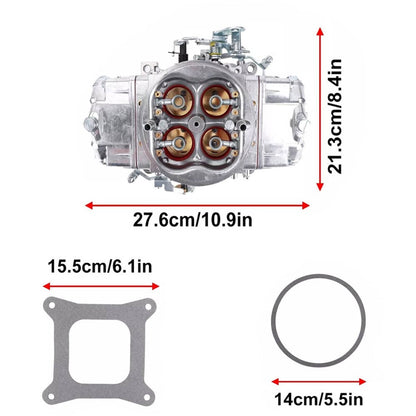 Solidspare Carb Fuel for Holley Quick BR-67199 650CFM Race Carburetor Double Pumper Replace