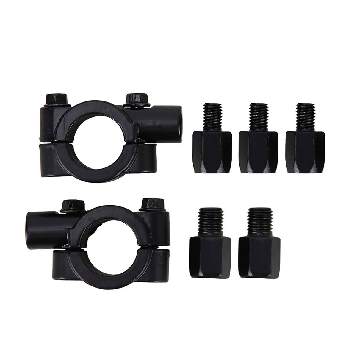 Solidspare ATV Universal Rear View Side Mirrors Handle Bar Mount For Polaris Yamaha Honda