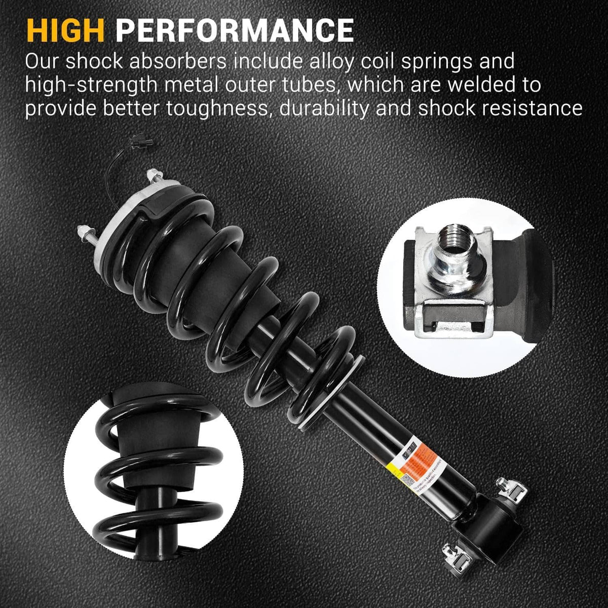 Solidspare 4x Front Rear Shock Struts Magnetic Fit 2021-2024 Escalade Chevy Tahoe GMC Yukon