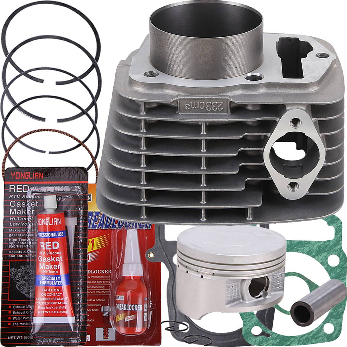 Solidspare Cylinder Piston Gasket Top End Kit Set For Honda CRF230F 2003-2019 67mm Big Bore