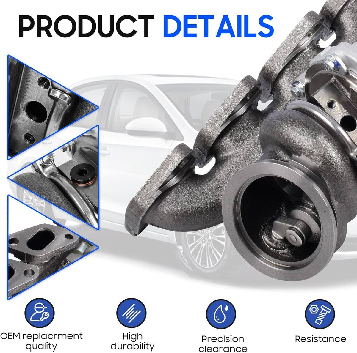 Solidspare Turbo charger For Chevrolet Chevy Cruze Sonic Trax Buick Encore 1.4L 55565353