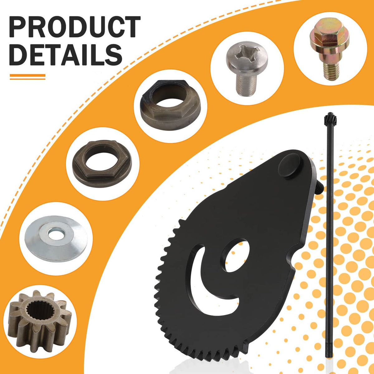 Solidspare 753-04517 738-0887 738-0919A 738-0919 938-05078 617-04094 Steering Shaft For MTD