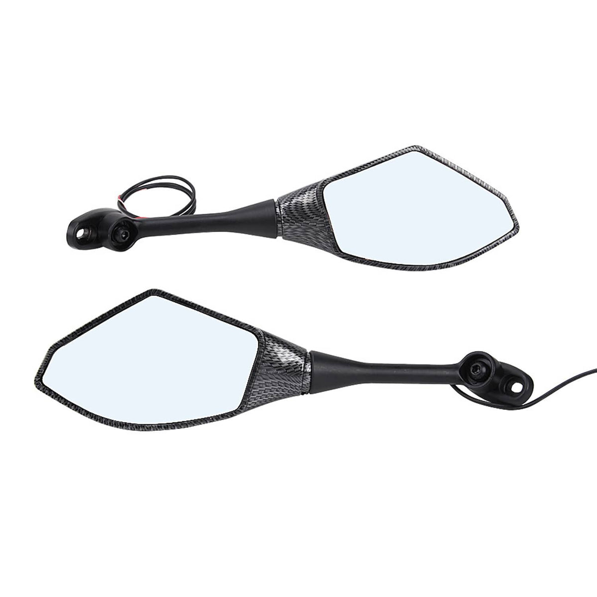 Solidspare LED Turn Signal Integrated Rear View Mirrors For Suzuki Katana GSXR 600 750 1000