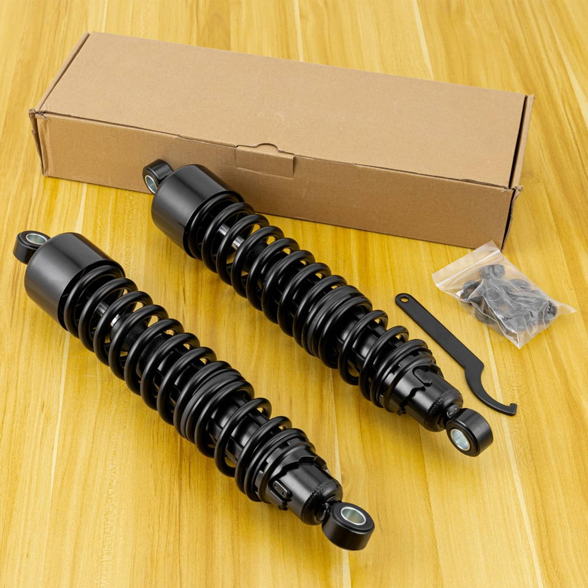 Solidspare 2Pcs Heavy Duty 15" Rear Shocks Absorber For Harley Road Street Electra Glide