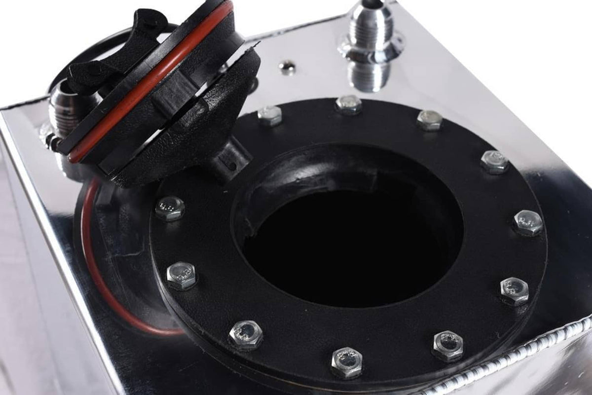 Solidspare 2.5 Gallon Aluminum Level Racing Sender Drift Fuel Cell Gas Tank Universal